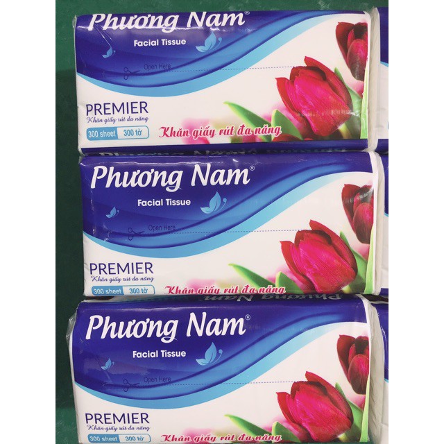 Khăn Giấy Rút Phương Nam 300 Tờ 2 Lớp