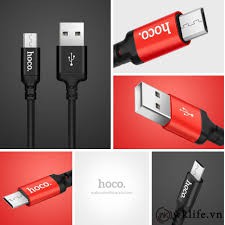 CÁP DÙ SẠC NHANH MICRO USB DÀI 1 MÉT HOCO X14