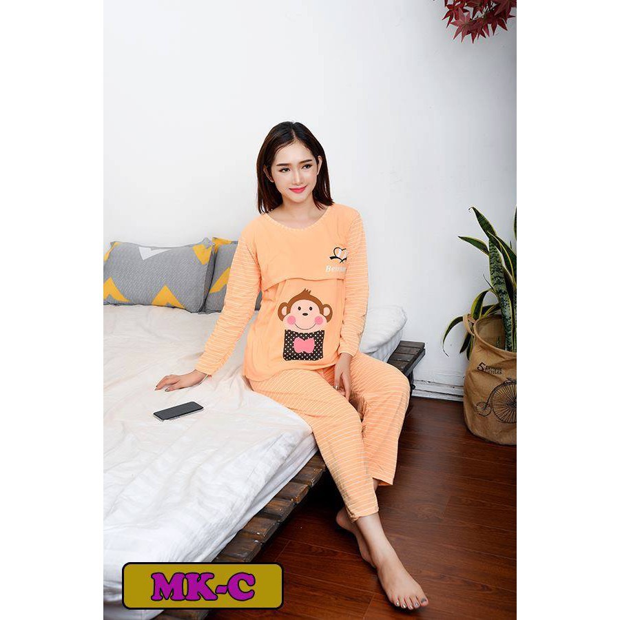 Bộ bầu hình khỉ có thiết kế cho con bú