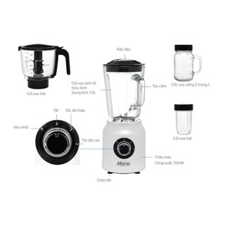 Máy xay sinh tố đa năng sunhouse mama shd5353w