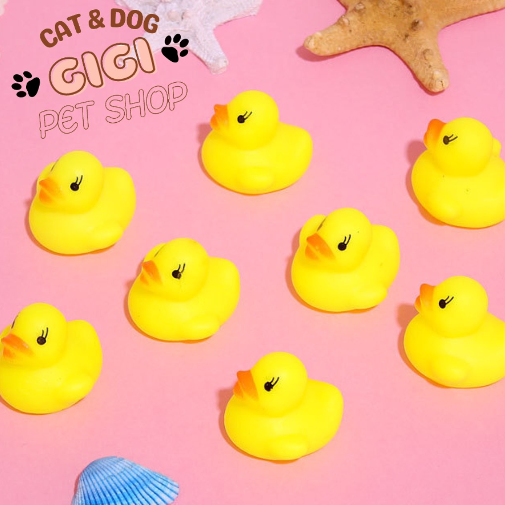 Vịt vàng đồ chơi thú cưng phát ra âm thanh bíp bíp cho chó mèo - GiGi Pet Shop