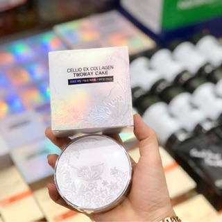Phấn Phủ Siêu Mịn CELLIO Ex Collagen Twoway Cake 30g