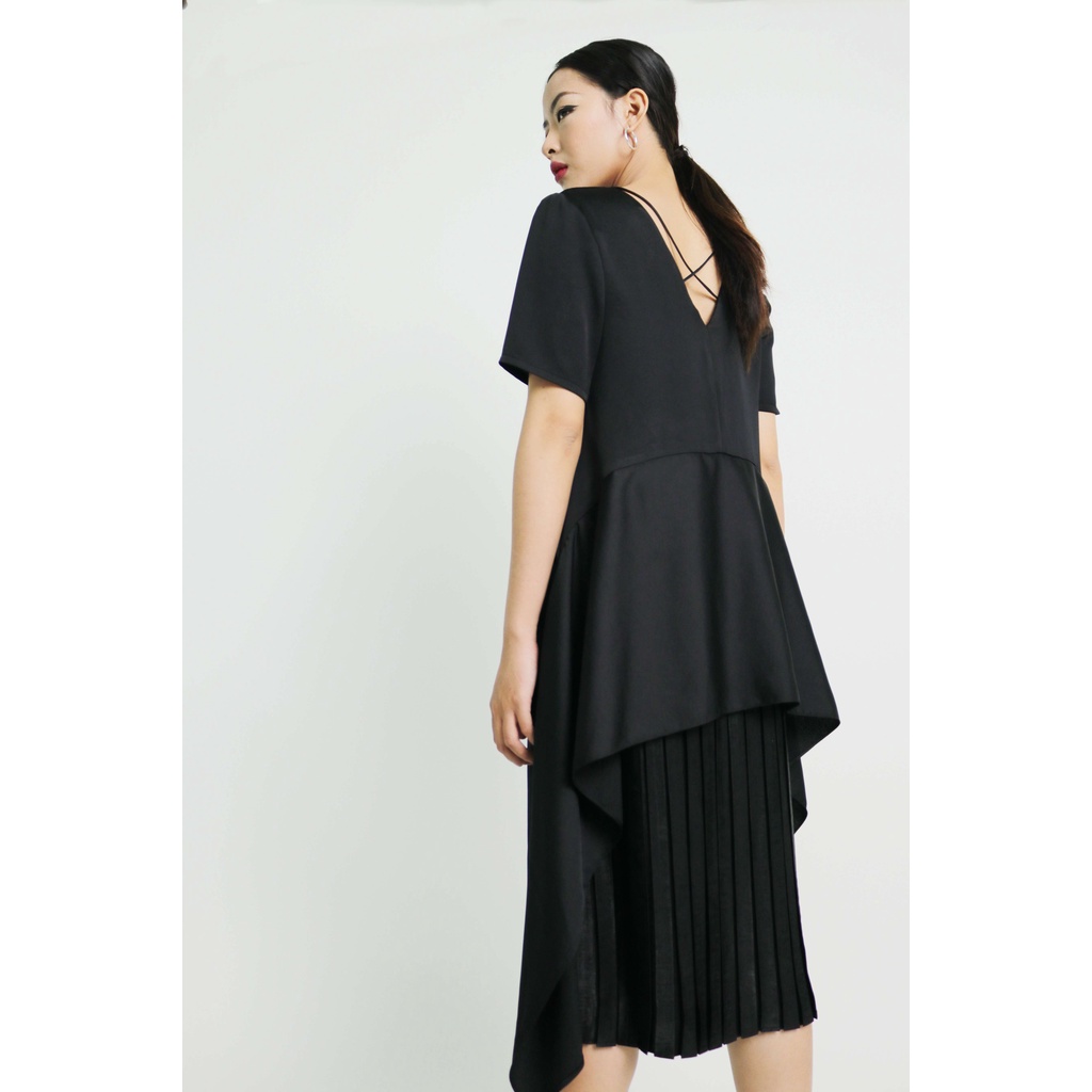 Graphé - ALYSSA dress / Đầm nữ tay ngắn đuôi tiên cá có kèm thắt lưng