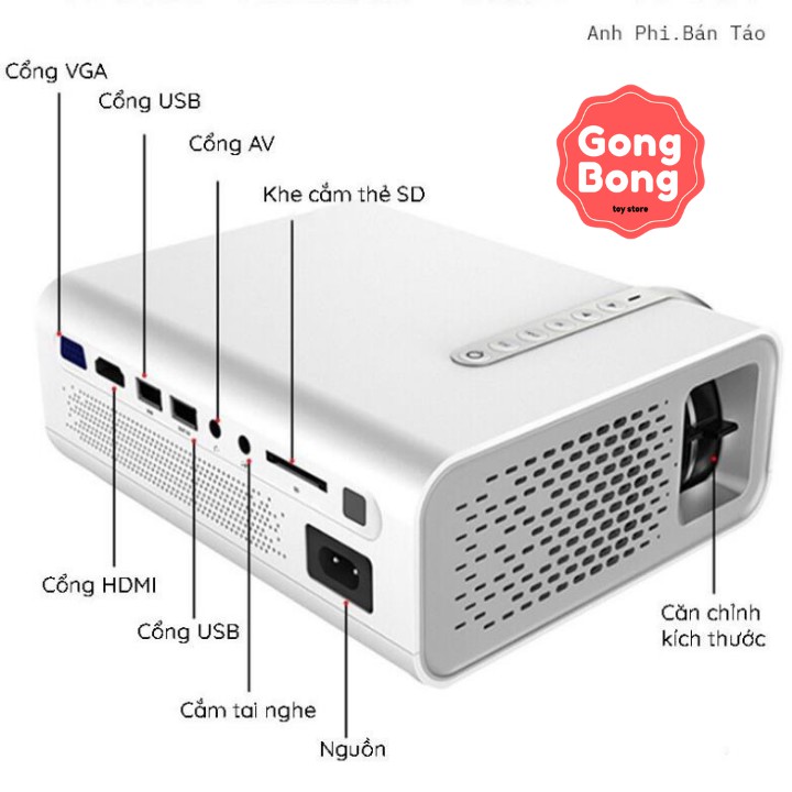 Máy chiếu phim mini YG530 chính hãng LEJIADA