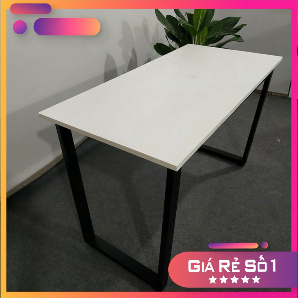 Bàn làm việc, bàn học thông minh tinh tế dùng cho văn phòng, nhà ở, bàn ăn, Chân U lớn sắt hộp 20x40 CHẮC. BLV03 | BigBuy360 - bigbuy360.vn