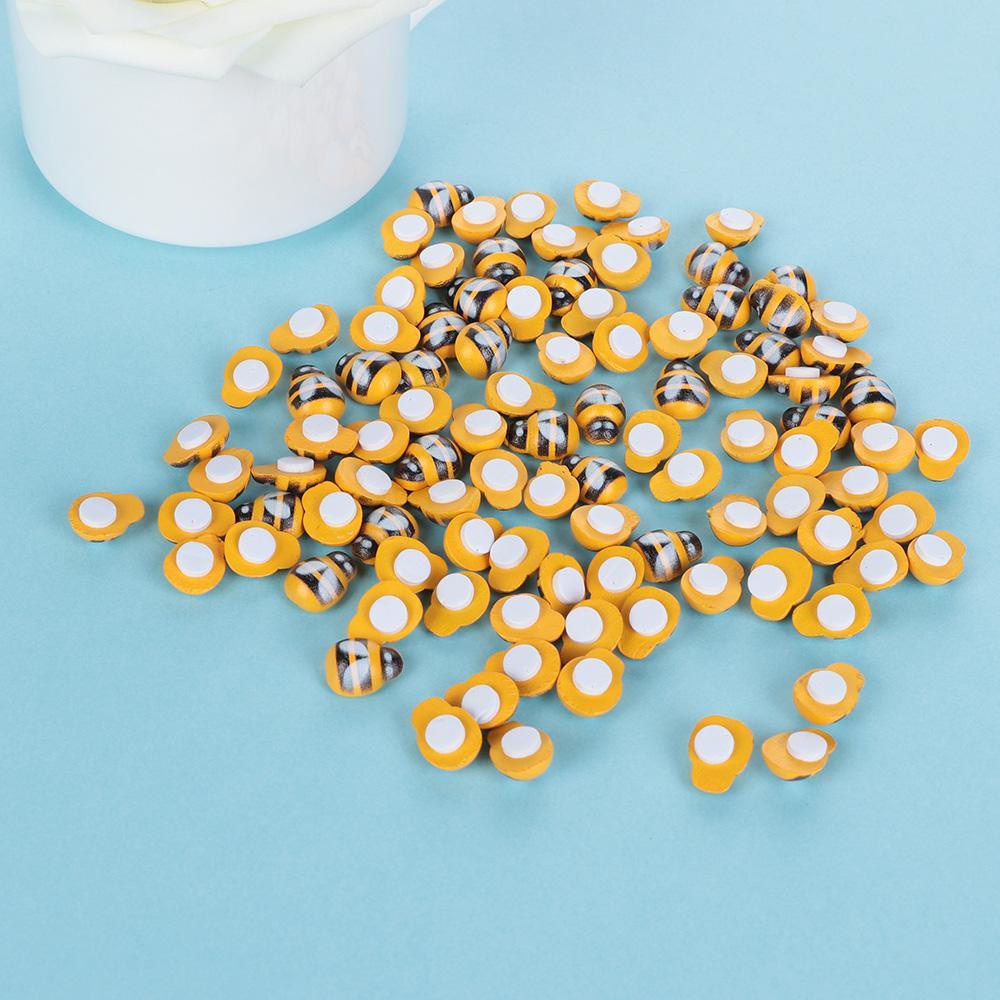Bộ 100 Sticker Xốp Hình Ong Dùng Trang Trí Tủ Lạnh DIY