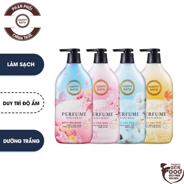 [900g] Sữa Tắm Hương Nước Hoa Happy Bath Perfume Body Wash