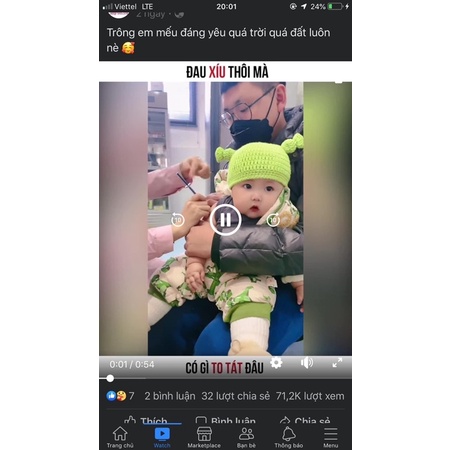 Mũ tóc cột hai chùm siêu sang chảnh bằng len
