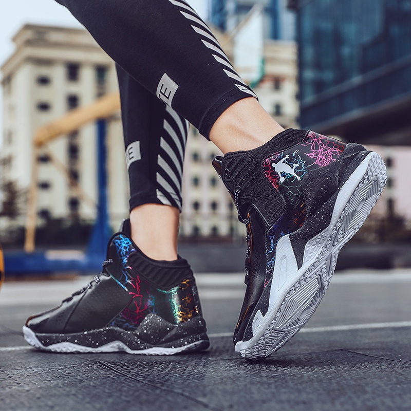 Giày thể thao bóng rổ size 36-45 NBA unisex không trơn trượt chống mài mòn thoáng khí