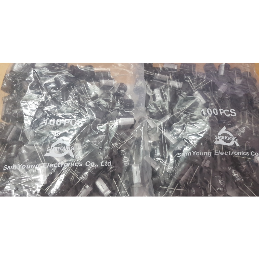 Tụ 33UF 450V 16X20 Hàn quốc SAMOYNG RK-106