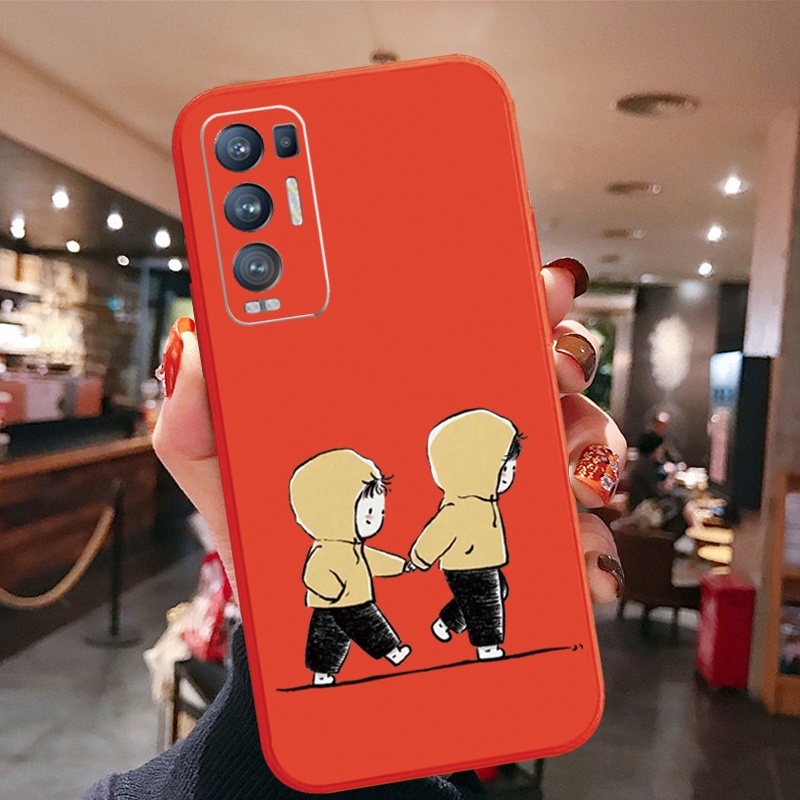 Ốp Điện Thoại Silicone Mềm Họa Tiết Cảm Xúc Đáng Yêu Cho OPPO Reno6 Z 5G Reno 5 Pro 4 4G 3 Reno2 Z F