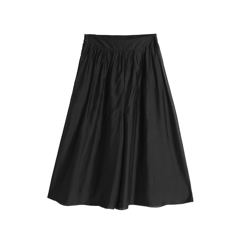 Quần culottes mỏng tự may + váy