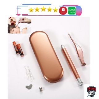 Bộ lấy ráy tai, dụng cụ lấy ráy tai có đèn thông minh cao cấp- Tặng kèm hộp, pin và đầy đủ phụ kiện