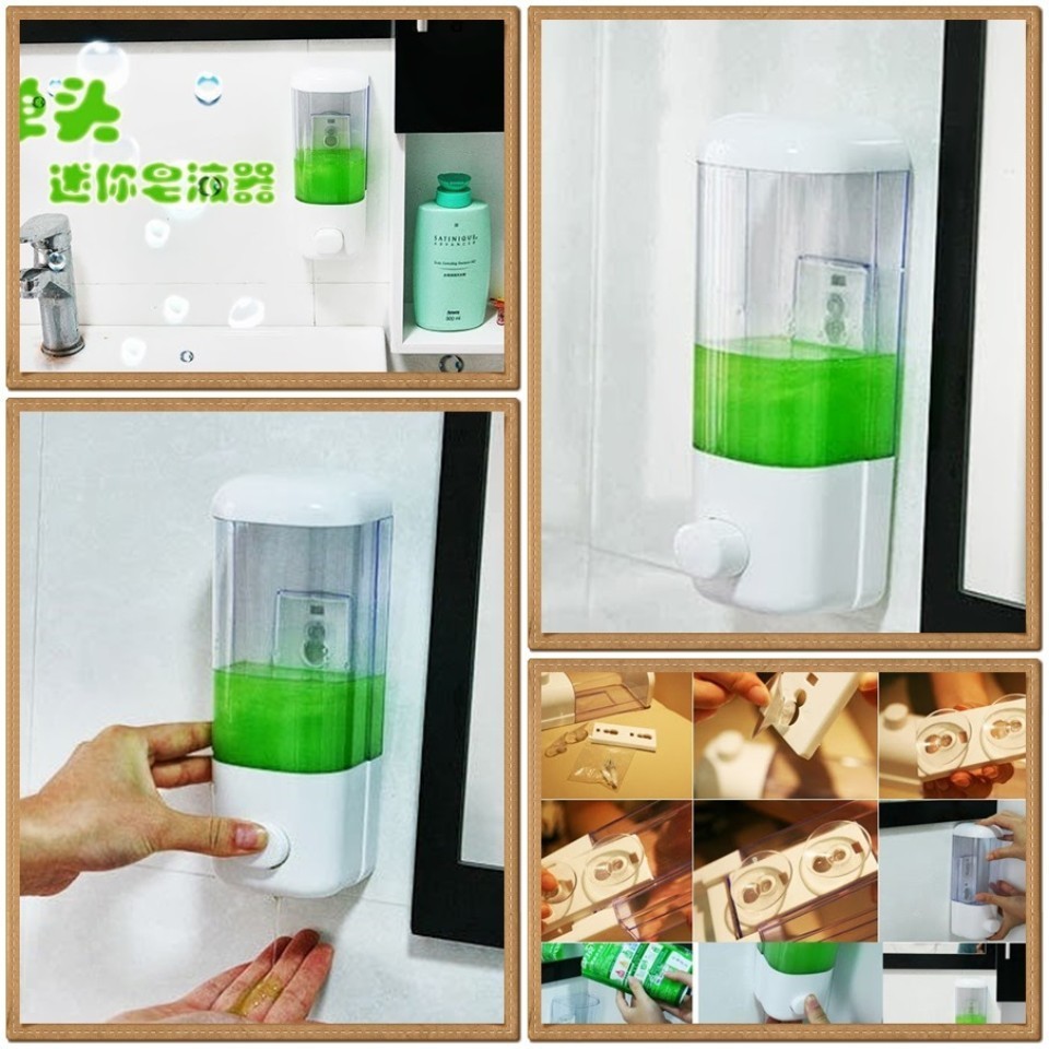 Hộp Đựng Nước Rửa Tay Treo Tường 1 Ngăn Dung Tích 500ml