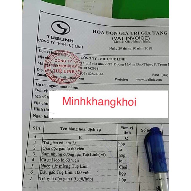 Trà giải độc gan Tuệ Linh