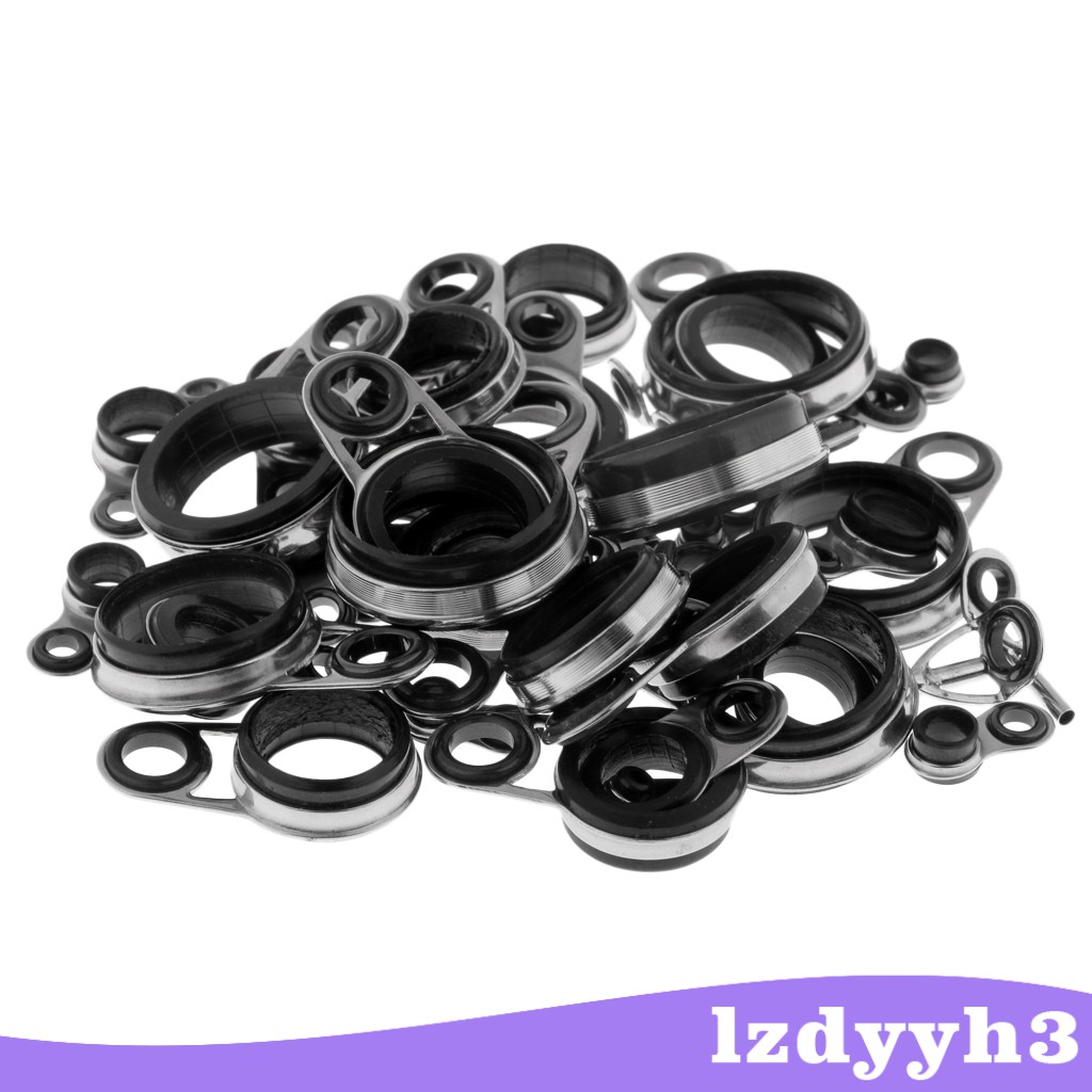 Set 41 Vòng Inox Dẫn Cần Câu Cá Chuyên Dụng DIY Lzdyyh3