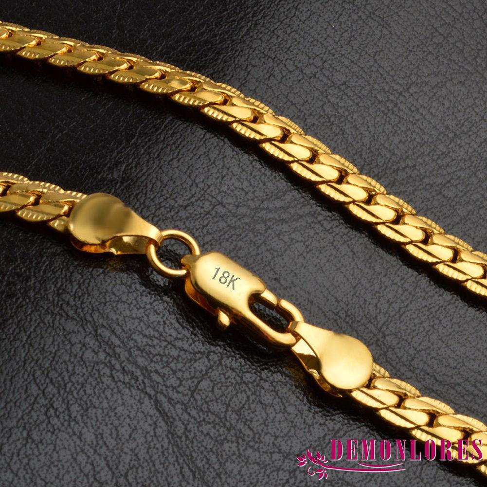 Dây chuyền dạng rắn mạ vàng 18K thời trang cho nam / nữ