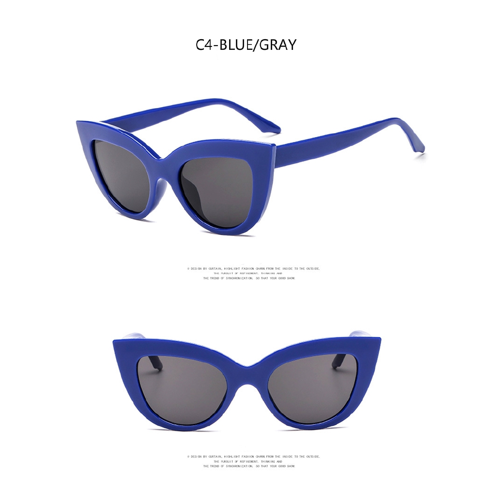 Kính mát gọng mắt mèo phong cách Âu Mỹ thời trang cho nam nữ