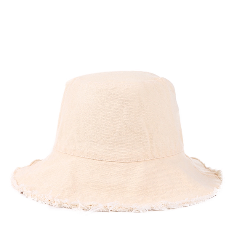 Mũ Vành Rộng LINJW Dáng Tròn Màu Trơn Thời Trang Hàn Quốc