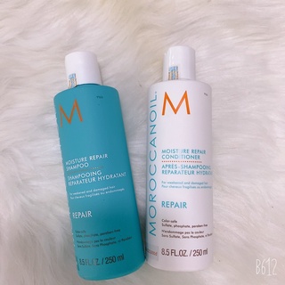 Combo dầu gội xả moroccanoil phục hồi tóc hư tổn repair 250ml x 2