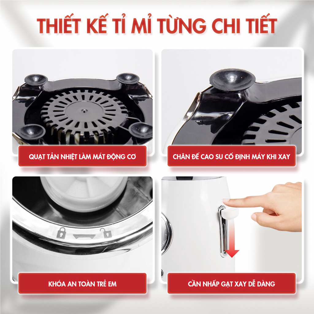 Máy xay sinh tố Masuto say đá smoothie siêu nhuyễn mịn công suất 300w