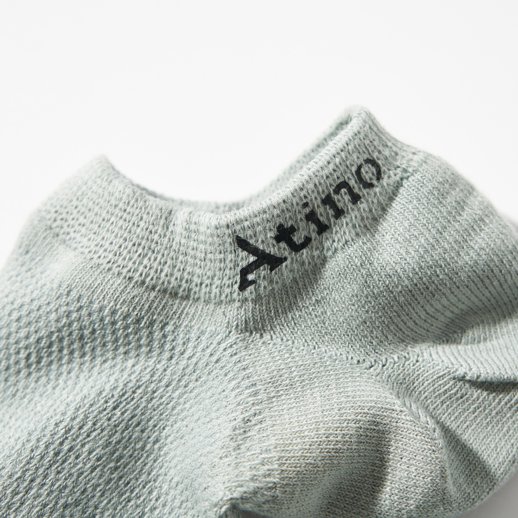 Tất nam Không Cổ Cotton Premium ATINO thiết kế lưới thông hơi thoáng khí khử mùi thấm mồ hôi AT2024