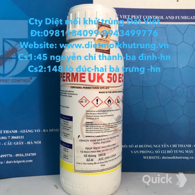 thuốc diệt muỗi Perme UK 50 EC chai 1 lít