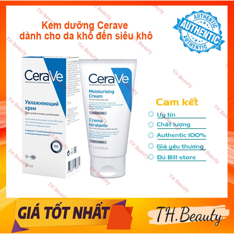 Kem dưỡng ẩm Cerave dành cho Da khô đến Rất Khô