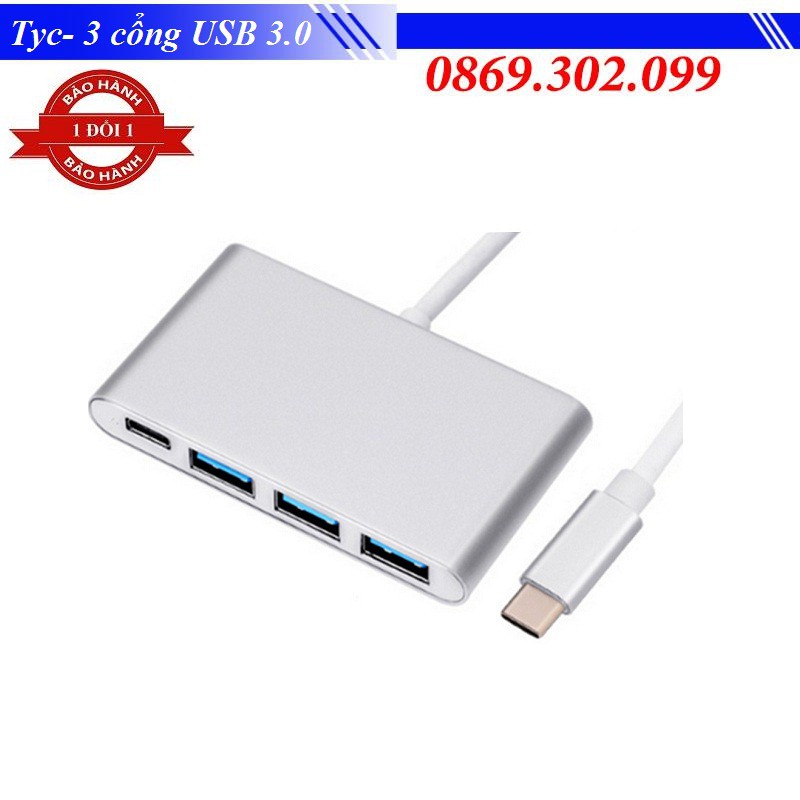 Bộ chuyển đổi USB Type-C ra 3 cổng USB 3.0