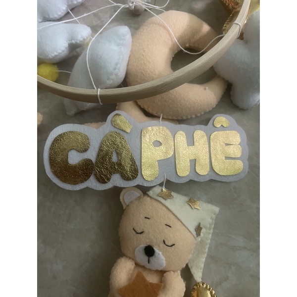 Đồ chơi treo nôi gấu sao vàng