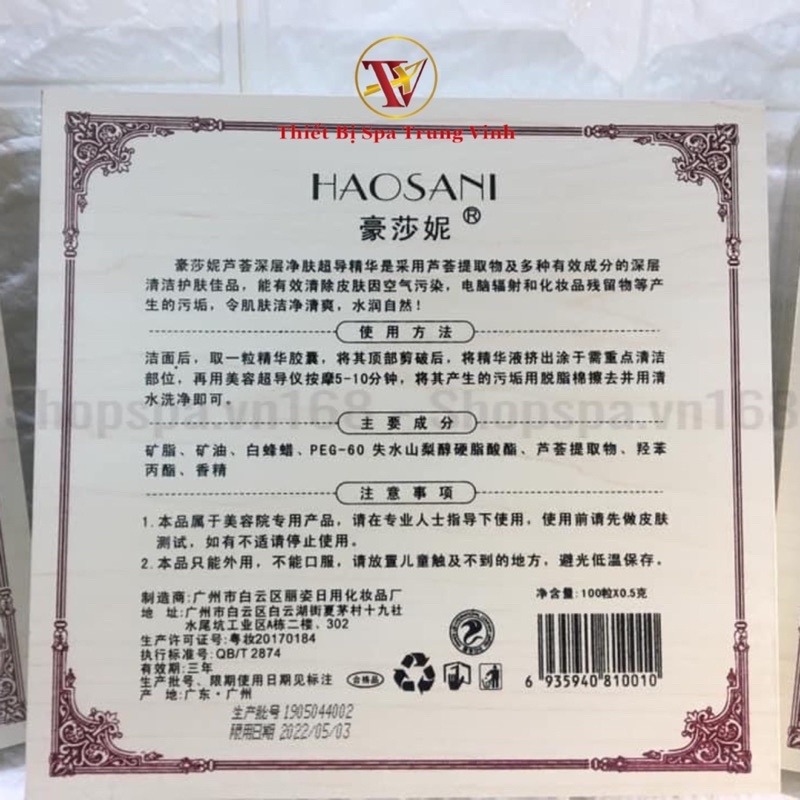 [ SỈ LẺ]Viên Hút Chì Thải Độc Tố HAOSANI - Hộp 100V Chính Hãng