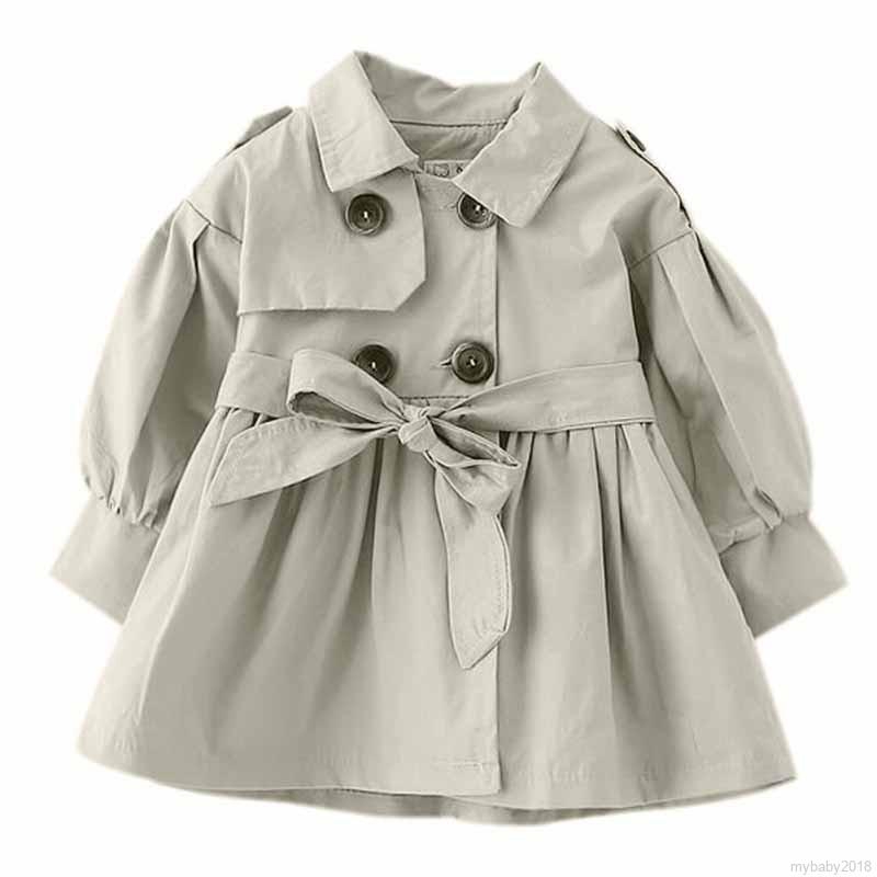 My Baby  Áo khoác cotton thắt nơ dễ thương cho bé gái