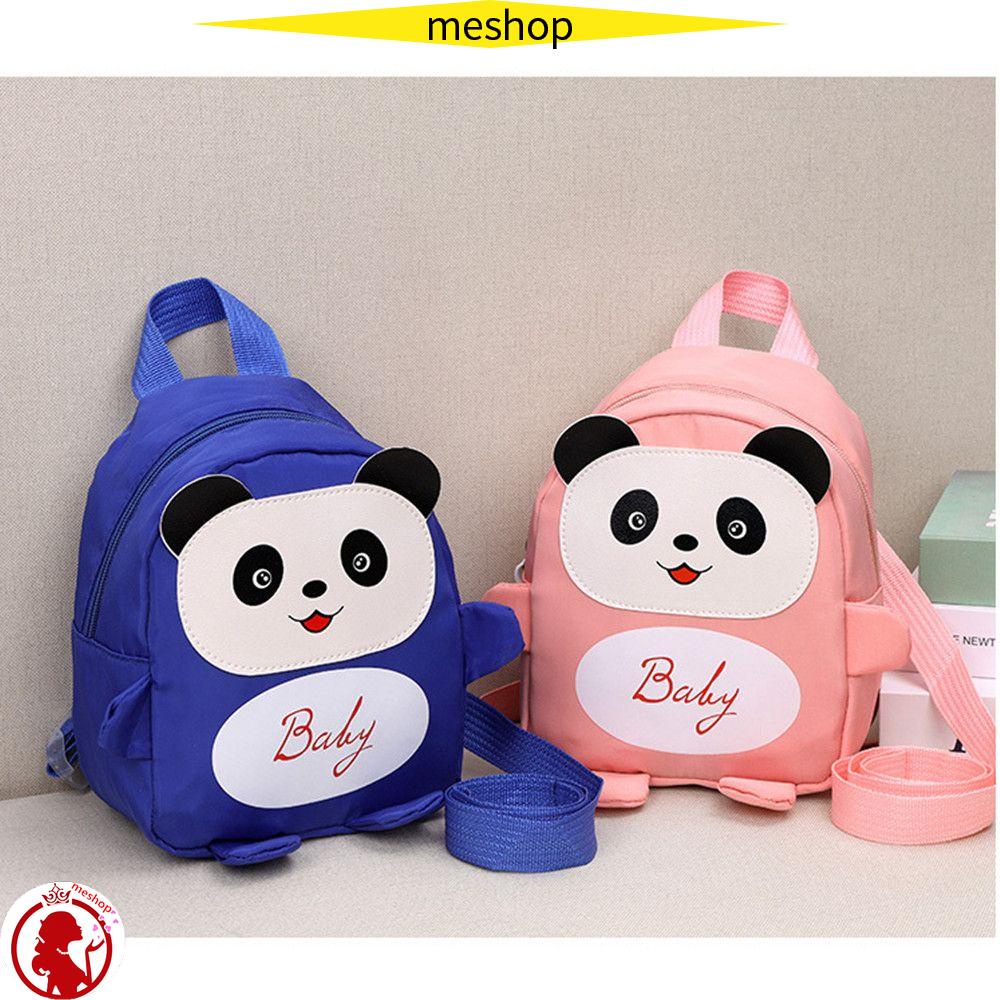 ❦ME❦ Cute Mini Backpack Travel Anti-lost School Bags Preschool Kids Nylon Toddler Baby Girls Boy Panda  Cartoon/Multicolor
