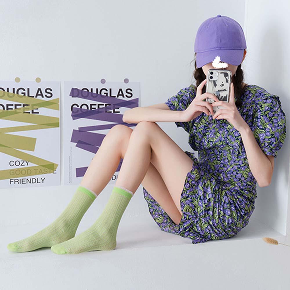 SOMEDAYZL Vớ Phối Bèo Thoáng Khí Thời Trang Mùa Hè Phong Cách Hàn Quốc Cho Nữ
