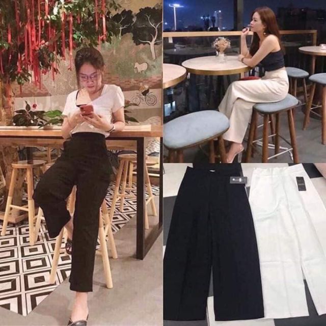 Bán sỉ Quần ống rộng nữ khoá sườn chất tuyết mưa loại 1 freeship50k