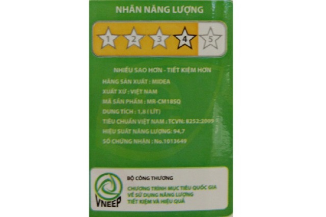 ( Hàng chính hãng ) Nồi cơm điện Midea 1.8 lít MR-CM18SQ lòng nồi hợp kim nhôm - nồi cơm điện tự động cao cấp