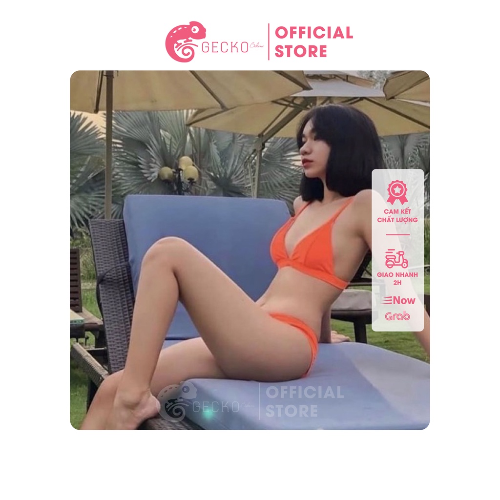 Bikini Đồ Bơi 2 Mảnh Tam Giác 2 Dây Quần Chữ V GK0213 (Ảnh Thật)
