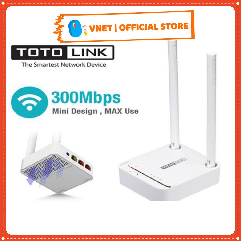 [Chính Hãng] Bộ Phát WiFi TOTOLINK N200RE-V3, Bộ Phát Wifi Chuẩn N Tốc Độ 300Mbps