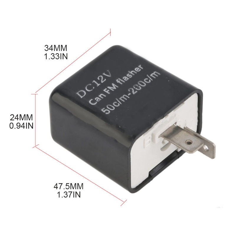 Rơ Le Còi Báo Hiệu Xi Nhan Điện Tử 12V Có Đèn LED Nhấp Nháy Điều Chỉnh Được Dành Cho Xe Mô