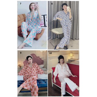 Đồ Bộ Lụa Latin - Tay Cánh Dơi Quần Dài (Phần 2)