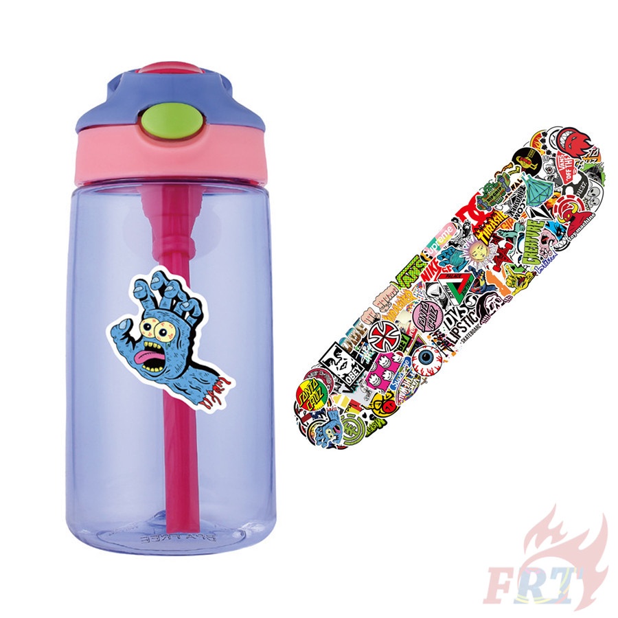 Set 100 nhãn dán cổ điển chống thấm nước phong cách hiphop thời trang DIY