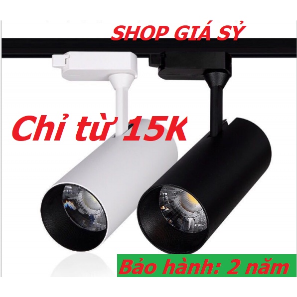 Đèn led rọi ray 20W COB Màu trắng hoặc đen Cao cấp