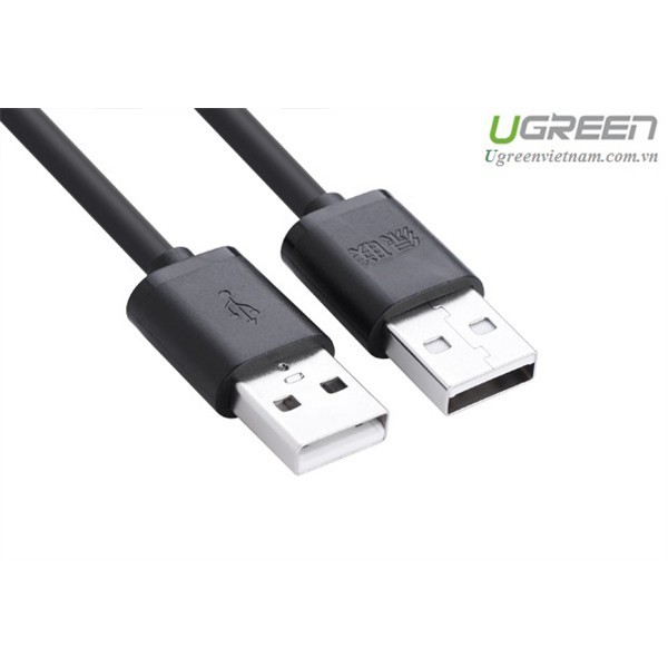 Cáp USB 2.0 2 đầu đực dài 0,25m chính hãng Ugreen 10307 cao cấp