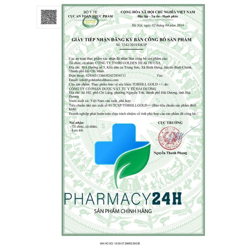 SUPER TOBSILL Hỗ trợ giảm ho, giảm đờm trong các trường hợp viêm hô hấp
