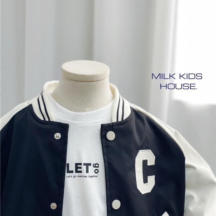 Áo Khoác Bóng Chày Phong Cách Hàn Quốc Thời Trang Xuân Thu Cho Bé Trai