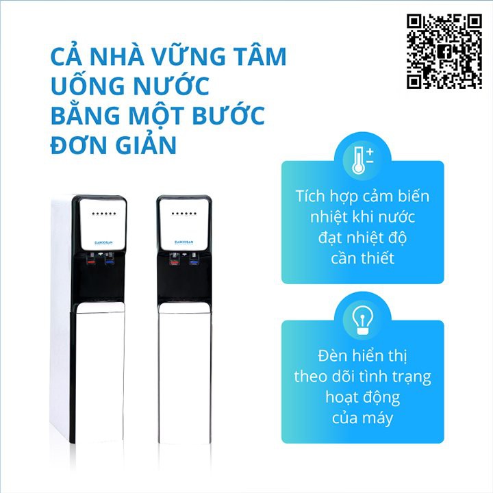 Máy lọc nước tinh khiết RO nóng lạnh cao cấp Daikiosan DSW-40509C