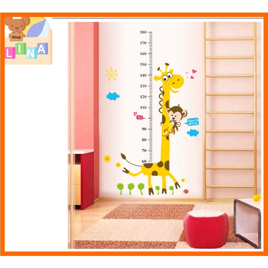 Decal dán tường đo chiều cao cho bé - LINA Kids