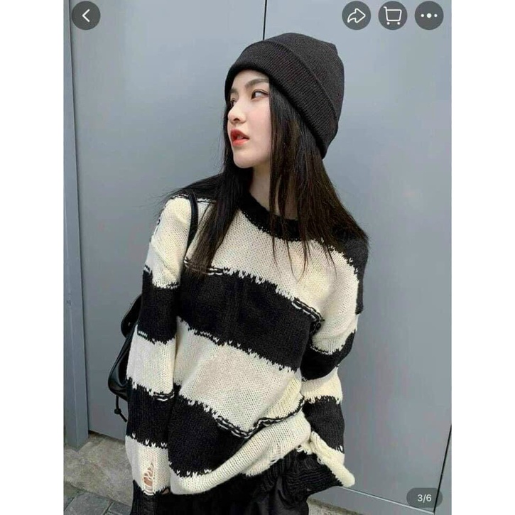 ÁO LEN MỎNG QC SỌC NGANG