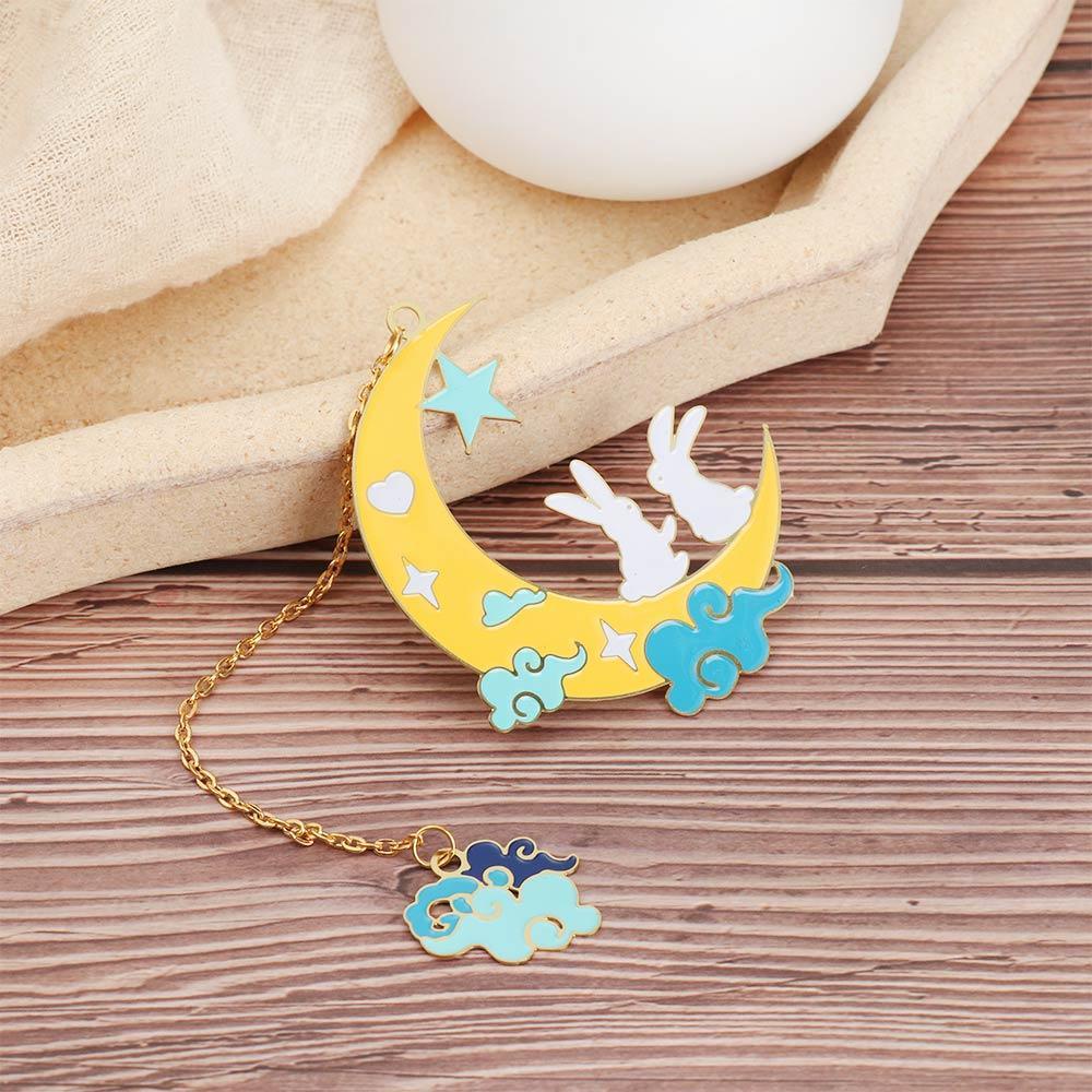 PISTA Thẻ Đánh Dấu Sách Bằng Đồng Thau Phối Tua Rua Phong Cách Retro
