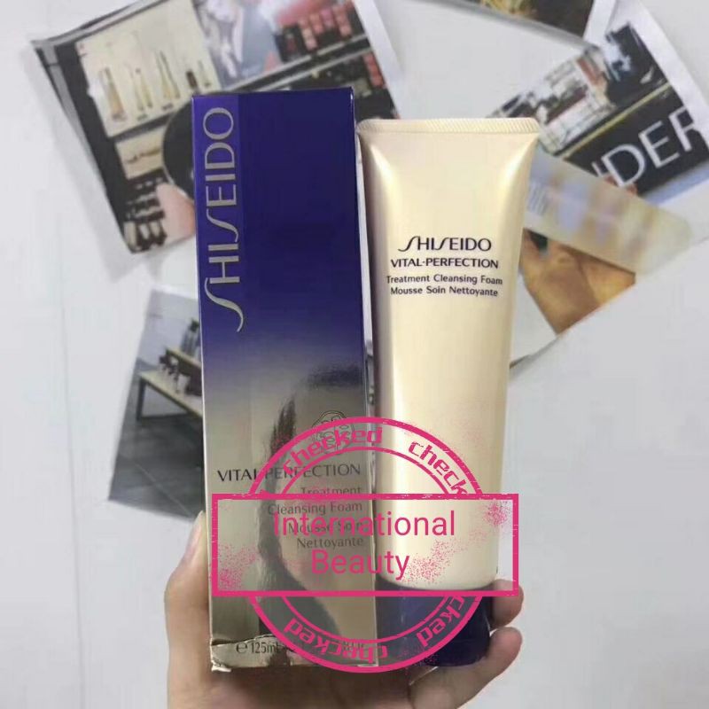SỮA RỬA MẶT CHÍNH HÃNG Shiseido Vital-Perfection Treatment Cleansing Foam125 ml